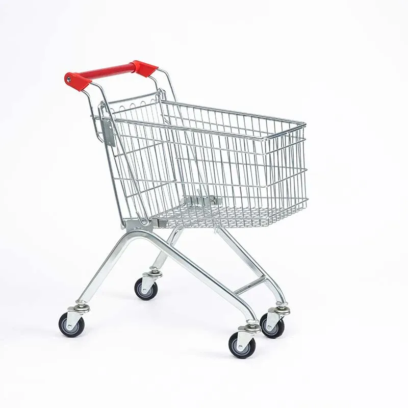 Metal Supermarket European Style Shopping Trolley Carts photo 1