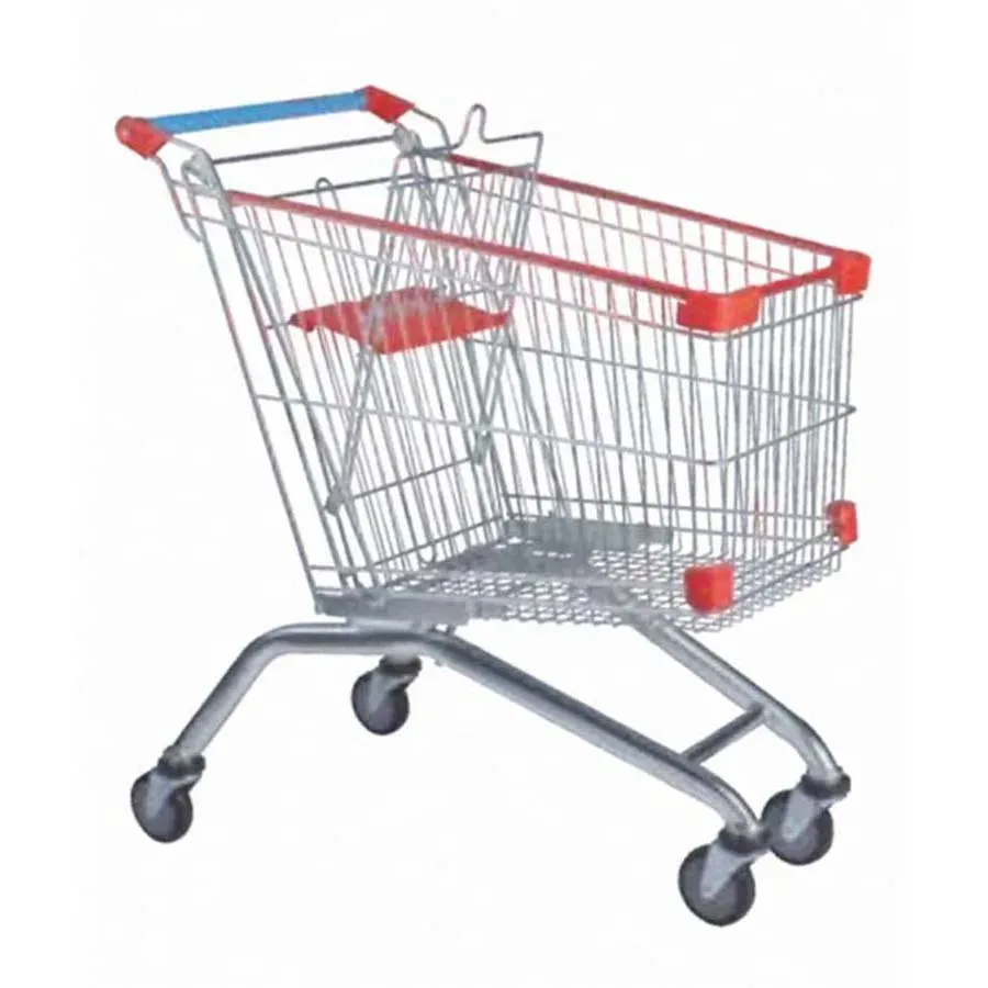 Grocery Super Market European Style Fan-shaped Shopping Trolleys (LPT-36309)
