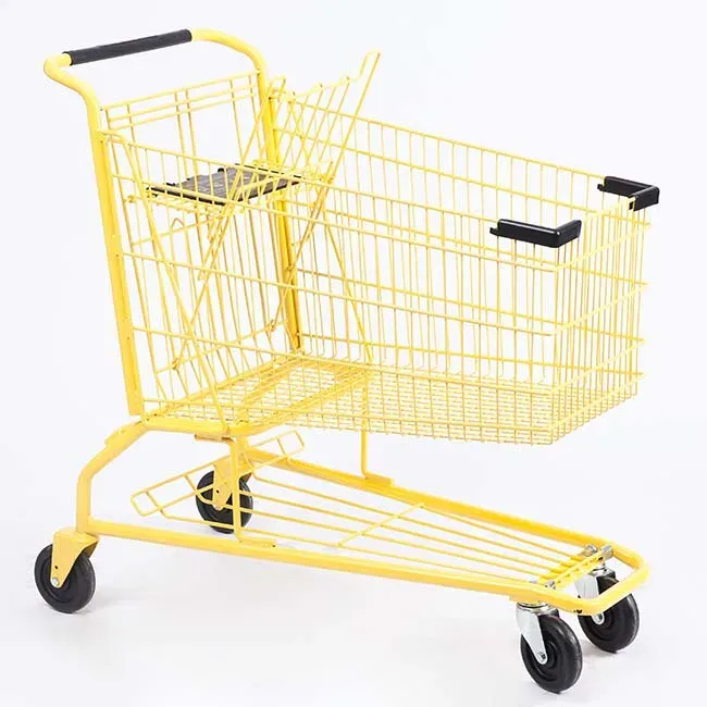 Four-wheel Steel Heavy Duty Corrosion Protected Warehouse Hand Trolley detail 2
