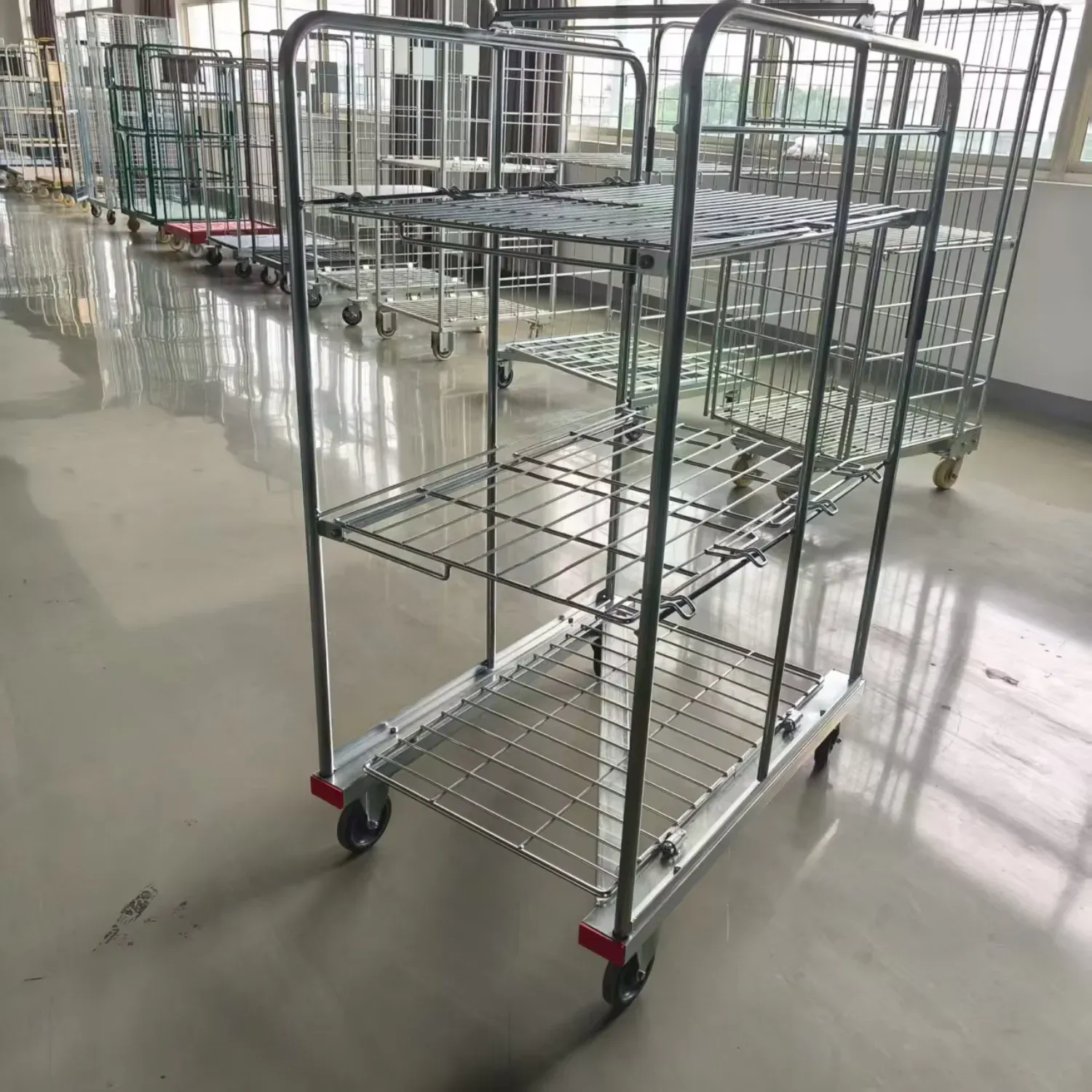 Logistics Industry Transportation Warehouse Nestable Folded Roll Container detail 1