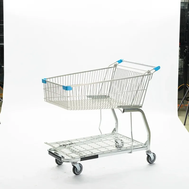 Heavy Duty Mesh Wire Basket Picking Cart with 5 detail 3