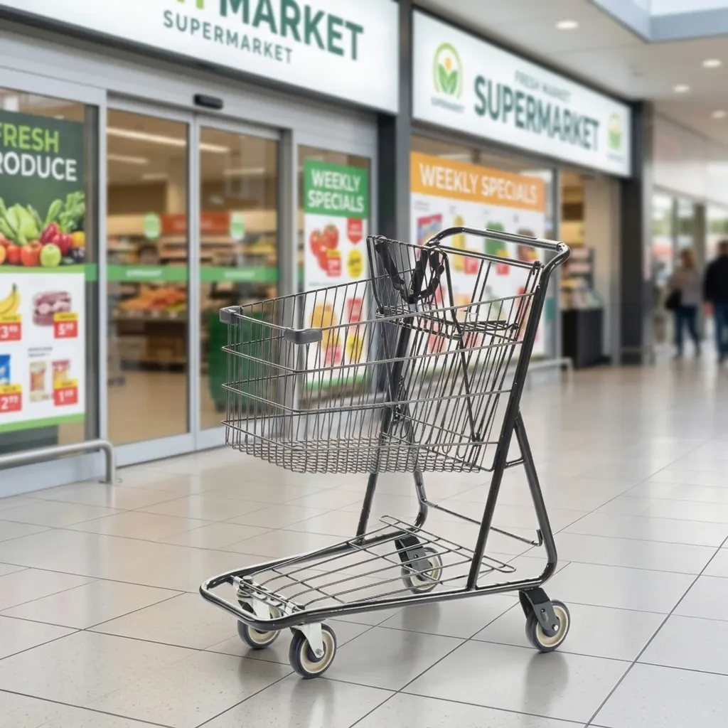American Style 80L Supermarket Shopping Trolley