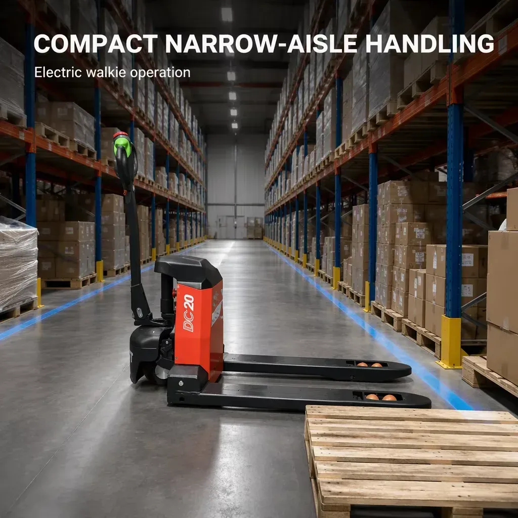 DC15 20 Full Electric Pallet Truck Lithium Battery